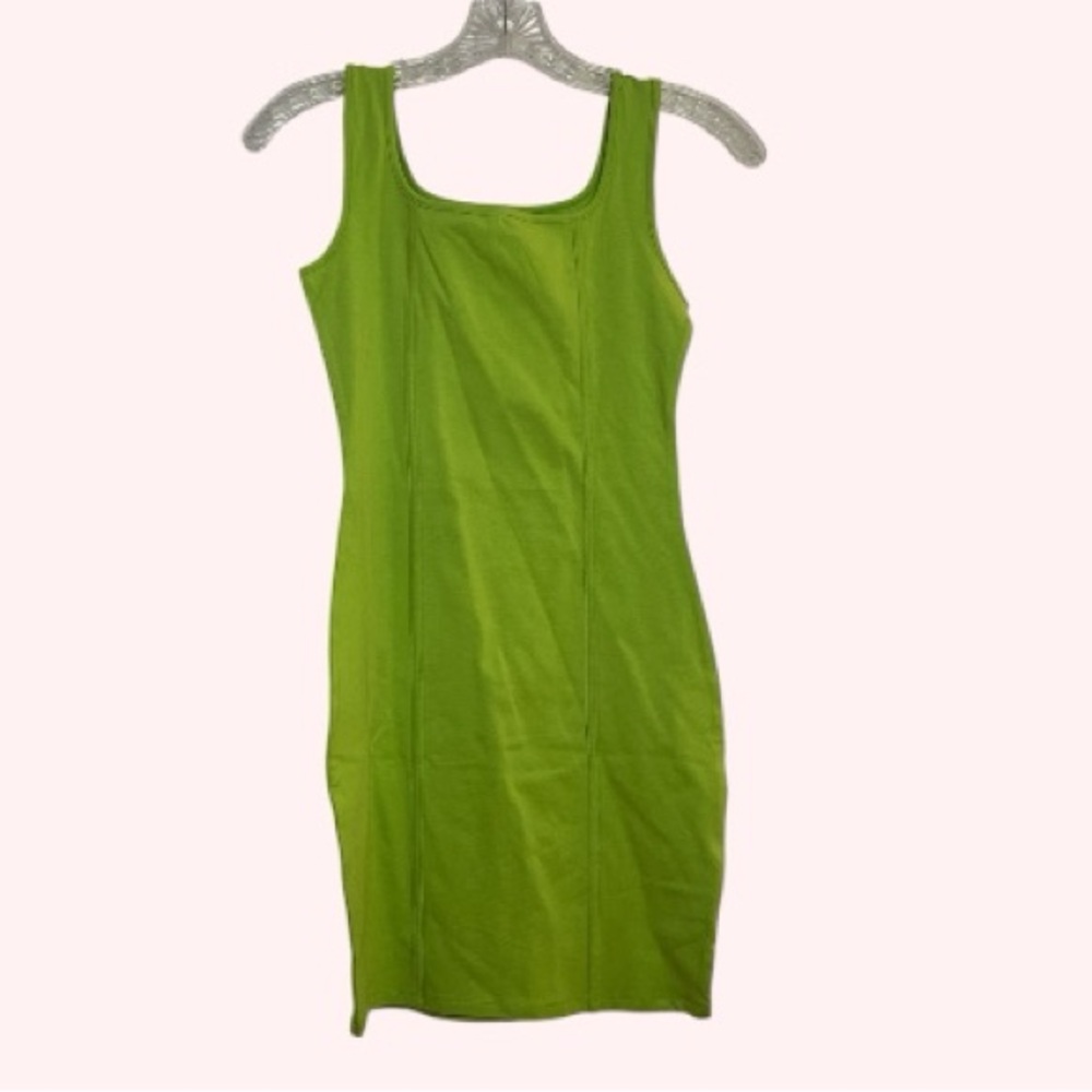 Vibrant Green Sleeveless dress